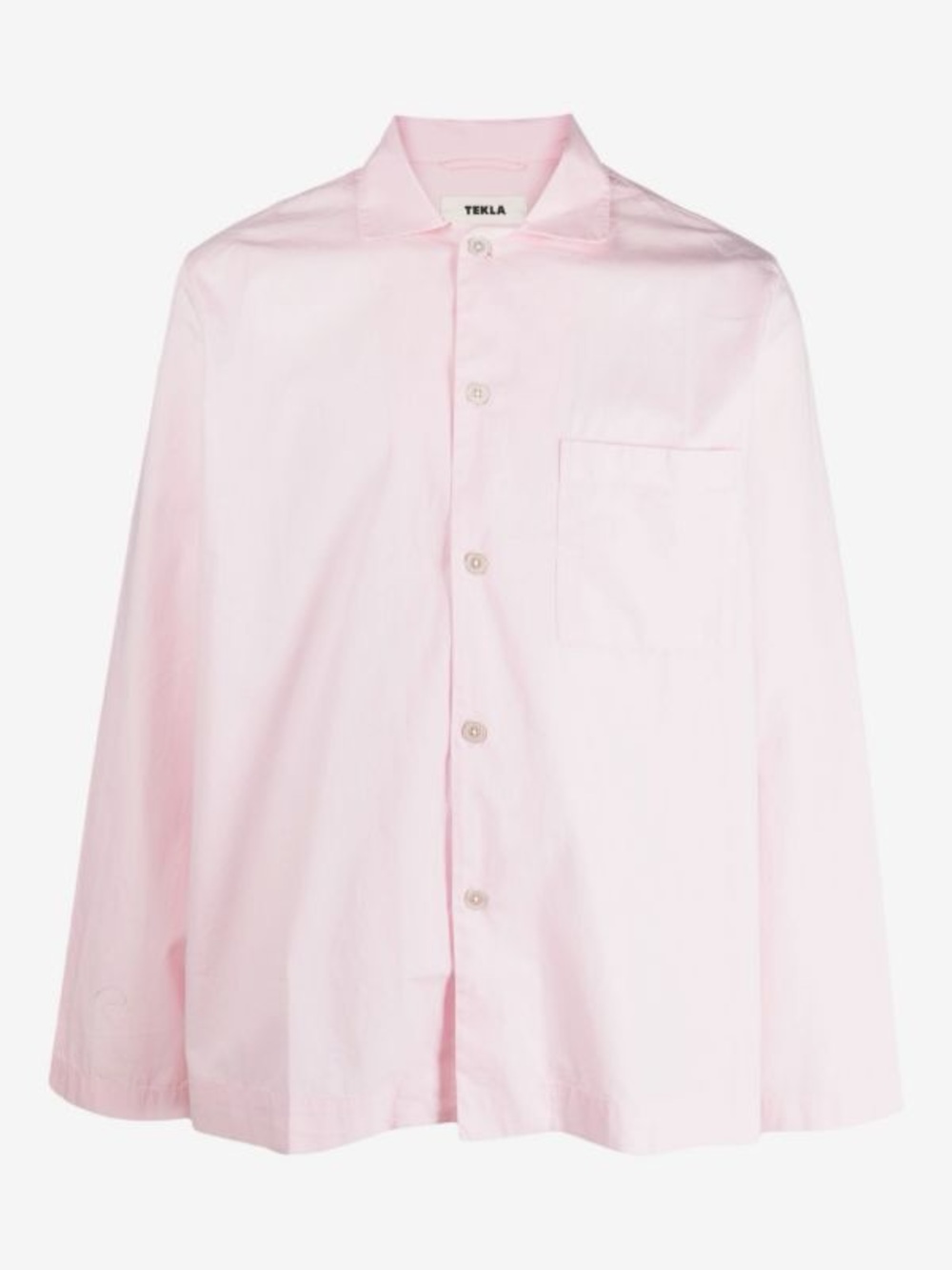 NWT Tekla Pink Poplin Long-Sleeved Pyjama (Pajama) Shirt [mens listing]